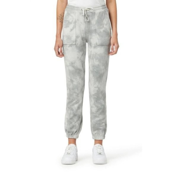 HUDSON JEANS Tie Dye Cotton French Terry Joggers in Monument Ice Dye NWT - Picture 6 of 6